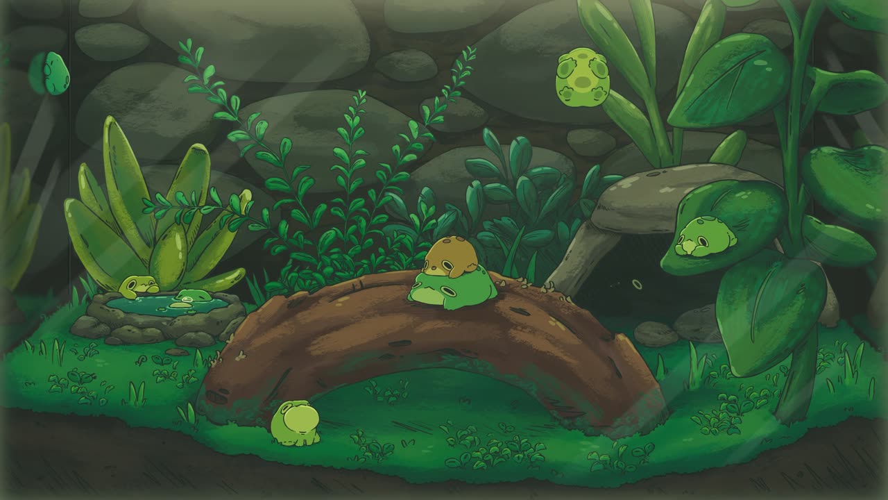 Cozy Toads Terrarium live wallpaper for Mac