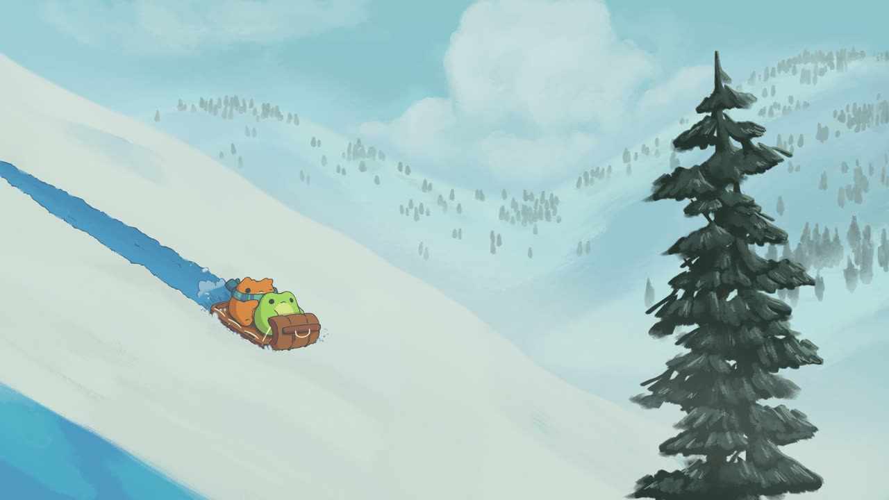 Abi Toads Sledding live wallpaper for Mac