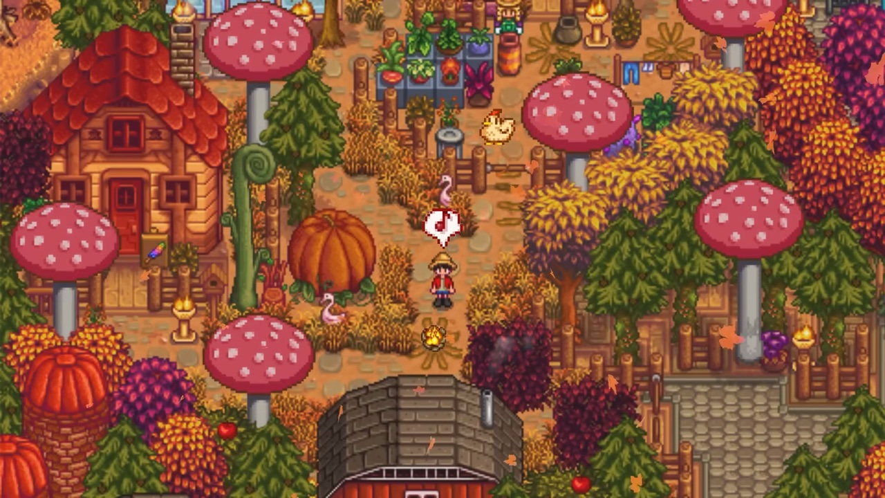 Pixel Mushroom Forest