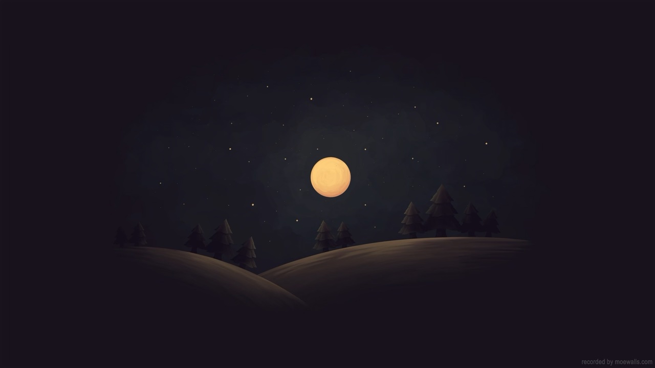 Abstract Full Moon live wallpaper for Mac