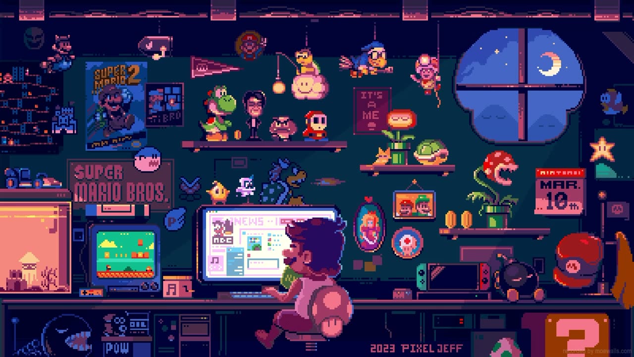 Chill Mario Pixel