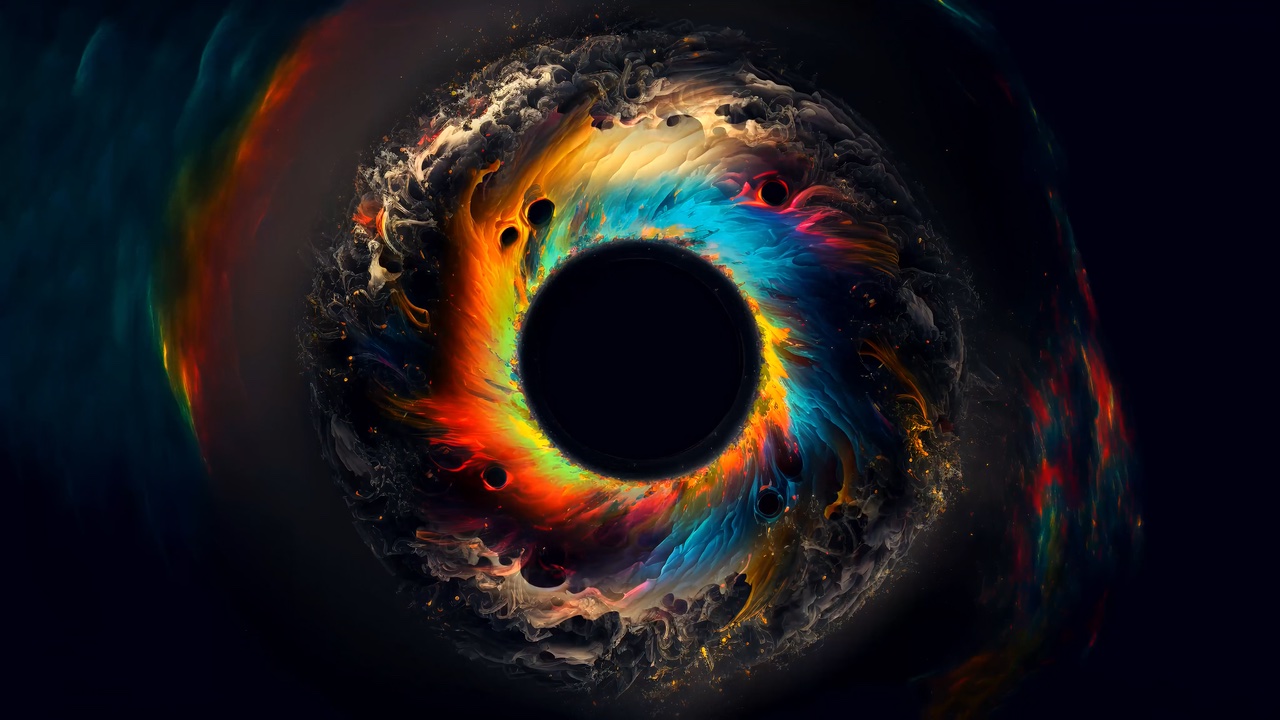 Black Hole in Color live wallpaper for Mac