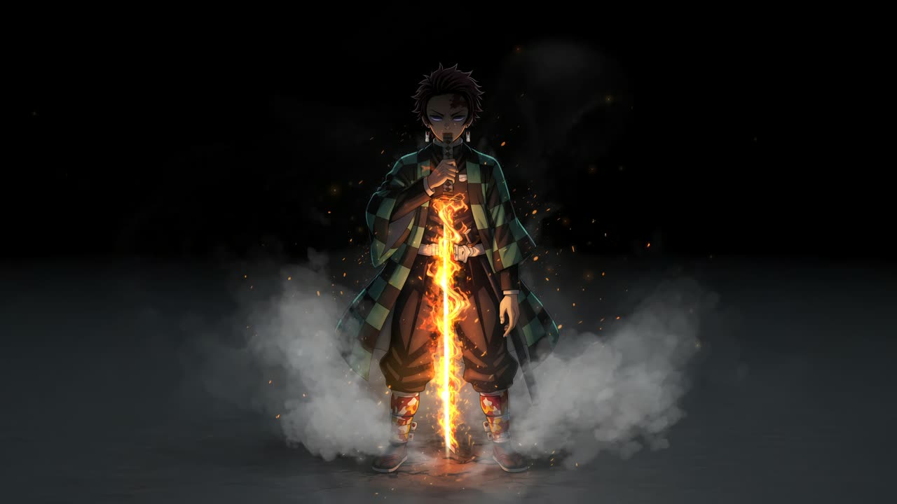 Demon Slayer - Tanjiro Fire Sword