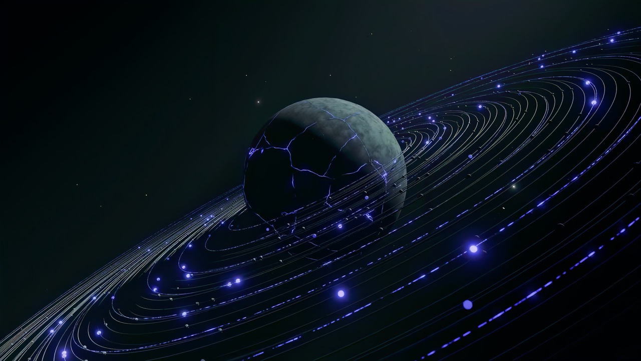 Purple Planet Spark live wallpaper for Mac
