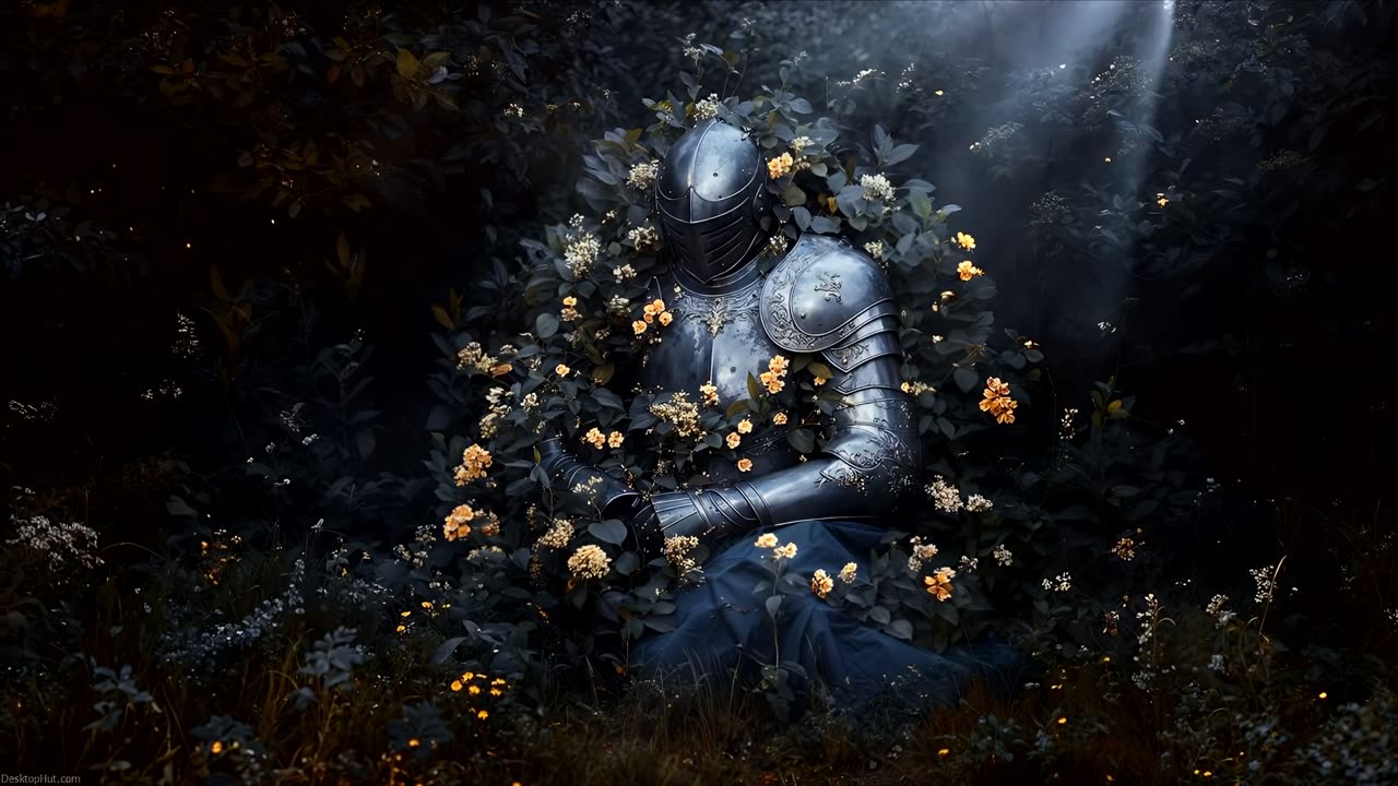 Armored Knight in Forest Light