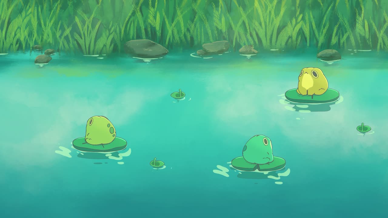 Frogs On Lily