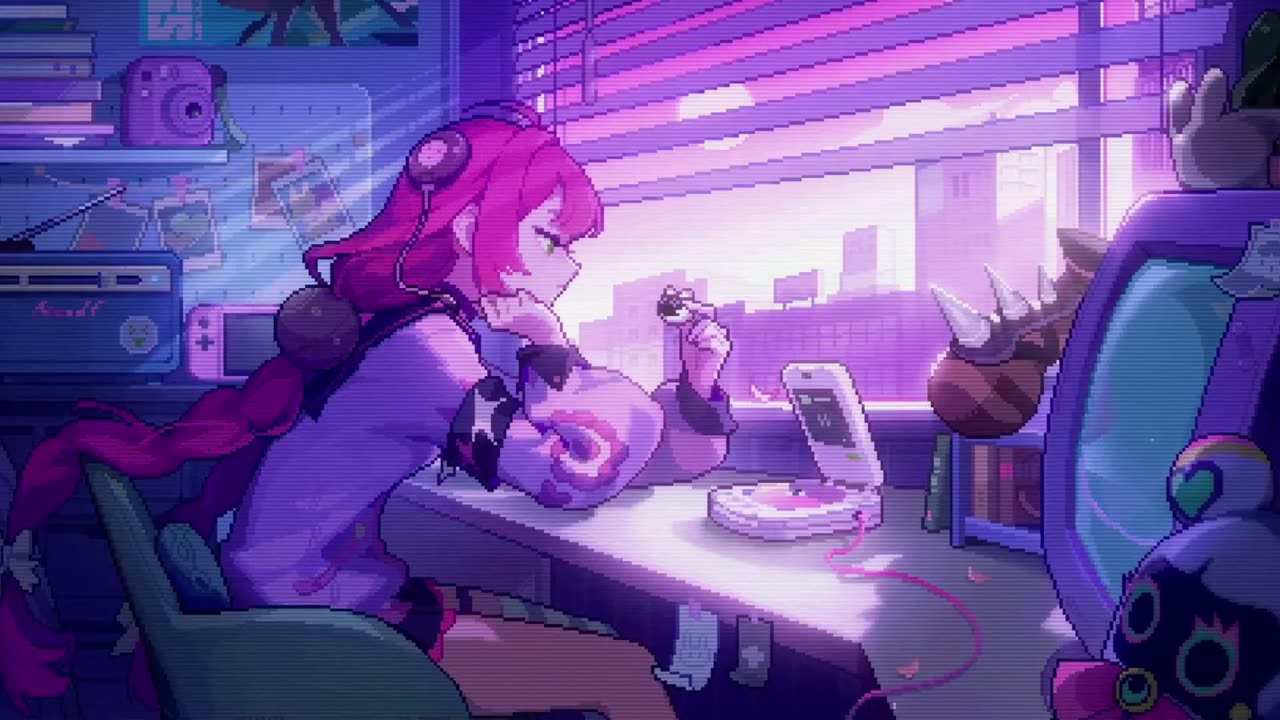 Ukinami Yuzuhas Pixelated Lofi live wallpaper for Mac